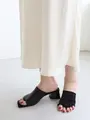 麻混ラメフィンガーレスつま先五本指ソックス クロ