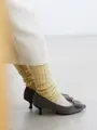 あったかウールのロングレッグウォーマー クリーム