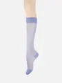 ultra sheer socks ハイソックス ライラックブルー