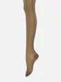 千鳥ストライプタイツ セピア