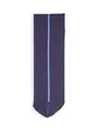毛混バックシームソックス(25.0～27.0cm) ダークパープル