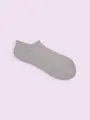 【3足1,386円】スポーティー無地パイルスニーカー用ソックス グレー