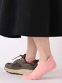 【3足1,386円】アキレスガード付きパイルスニーカー用ソックス ピンク