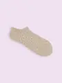 【3足1,100円】ミニドットスニーカー丈ソックス ベージュ