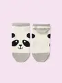 【3足1,386円】動物いろいろスニーカー用ソックス グレーモク+パンダ