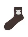 【3足1,485円】もふもふ動物ショートソックス ウッド+コアラ