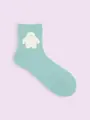 【3足1,386円】もふもふ動物ショートソックス ブルーミント+イエティ