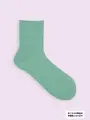 【3足1,386円】毛混ケーブル柄ショートソックス ミント