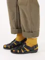 【3足1,386円】ゴム口ゆったり北欧柄ショートソックス カラシ