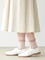 【3足1,386円】フロート総ダイヤレース柄ショートソックス ダルピンク