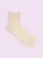 【3足1,386円】ゴム口ゆったりリブベタショートソックス ベージュ