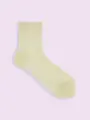 【3足1,386円】毛混プレッツェルニット風ショートソックス クリーム