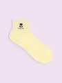 【3足1,100円】チューリップ柄アメリブショートソックス クリーム