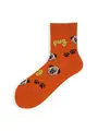 【3足1,485円】I LOVE PUGショートソックス ダークオレンジ