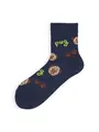 【3足1,485円】I LOVE PUGショートソックス ネイビー