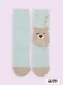 【3足1,386円】モコモコかかとくまさんソックス ダルミント
