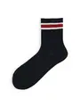 【3足1,485円】縄柄サンドイッチラインソックス コン