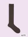 【3足1,386円】ベタハイソックス セピアグレー
