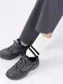 【3足1,386円】メンズ 2本ラインスニーカー用ソックス オフホワイト