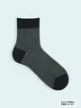 【3足1,386円】メンズ ツイード柄ショートソックス コン