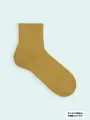 【3足1,386円】メンズ パイル無地ショートソックス ゴールド