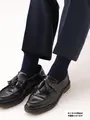 【3足1,386円】メンズ 8×2リブレギュラーソックス コン
