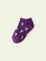 【3足1,386円】キッズサメスニーカー用ソックス パープル
