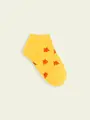 【3足1,386円】キッズ 海の生き物スニーカー用ソックス イエロー+メンダコ