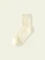 【3足1,386円】キッズ フロートヘリンボンショートソックス オフホワイト