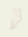 【3足1,386円】キッズ 太リブショートソックス オフホワイト