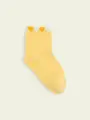 【3足1,386円】キッズ ゴム口たっぷりハートショートソックス クリーム