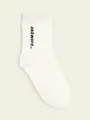 【3足1,386円】キッズ リブ風ロゴショートソックス オフホワイト