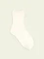 【3足1,386円】キッズ ゴム口ゆったりリブベタショートソックス オフホワイト