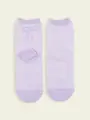 【3足1,386円】キッズ バックフロートリボンショートソックス ラベンダー