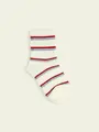 【3足1,386円】キッズ アメリブマルチボーダーショートソックス キナリ