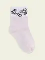 【3足1,386円】キッズ トップシースルーさくらんぼショートソックス ラベンダー