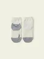 【3足1,386円】キッズ かかとねこソックス キナリ
