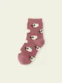 【3足1,386円】キッズ ひつじ柄ソックス オールドピンク
