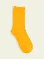 【3足1,386円】キッズ無地ベタソックス イエロー