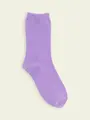 【3足1,386円】キッズ無地ベタソックス パープル