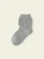 【3足1,386円】キッズ トップ切替モールソックス グレーモク