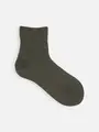 【整脚Labo】デオドラント/履き口ゆったりショートソックス オリーブ