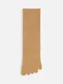 【絹肌Labo】シルクの五本指ソックス ベージュ