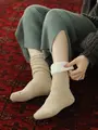 【温脚Labo】三層パイルの裏モコモコソックス マスタード