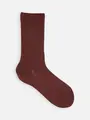 【整脚Labo】デオドラント/履き口ゆったりソックス ボルドー