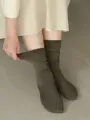 【整脚Labo】デオドラント/履き口ゆったりソックス オリーブ