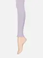 【温脚Labo】キルト起毛レギンス10分丈 ライラック