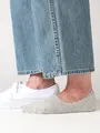 【Tabio MEN】GOODFOOT/脱げにくいカバーソックス アッシュグレーモク