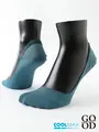 【Tabio MEN】GOODFOOT/超浅履き 脱げにくいカバーソックス(27.0~29.0cm) スモークブルー