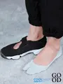 【Tabio MEN】足袋カバー クールマックス®（脱げにくい設計）(27.0～29.0cm) シルバーグレー